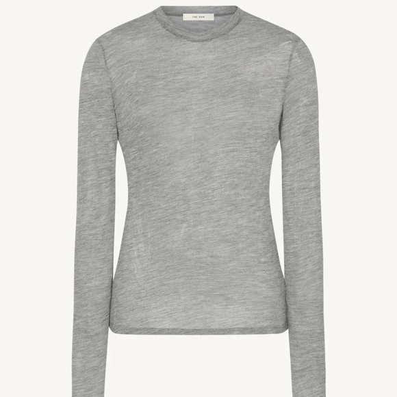 The Row Iverness Top in Cashmere in Grey Melange Women’s XS 🩶 - Picture 16 of 16